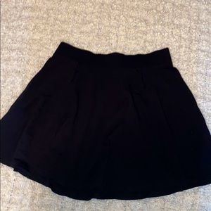 Black zip up circle skirt
